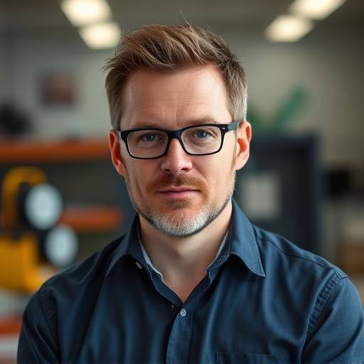 Portret van Bram de Vries, mede-oprichter en technisch directeur