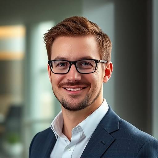 Portret van meneer Bram van Dijk, marketingmanager van 'TechNova Solutions'